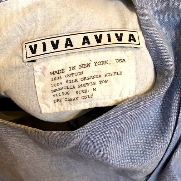 Viva Aviva Silk Organza ruffle top - Picture 4 of 5